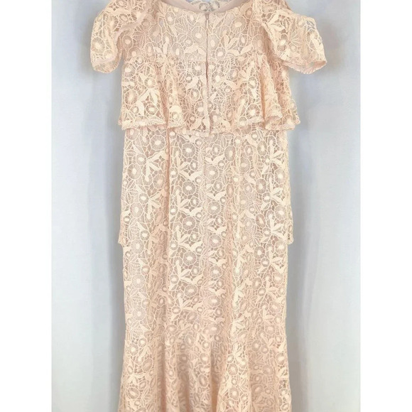 AMUR Pink Lace Hayden Midi Formal Dress $695 - Picture 11 of 15